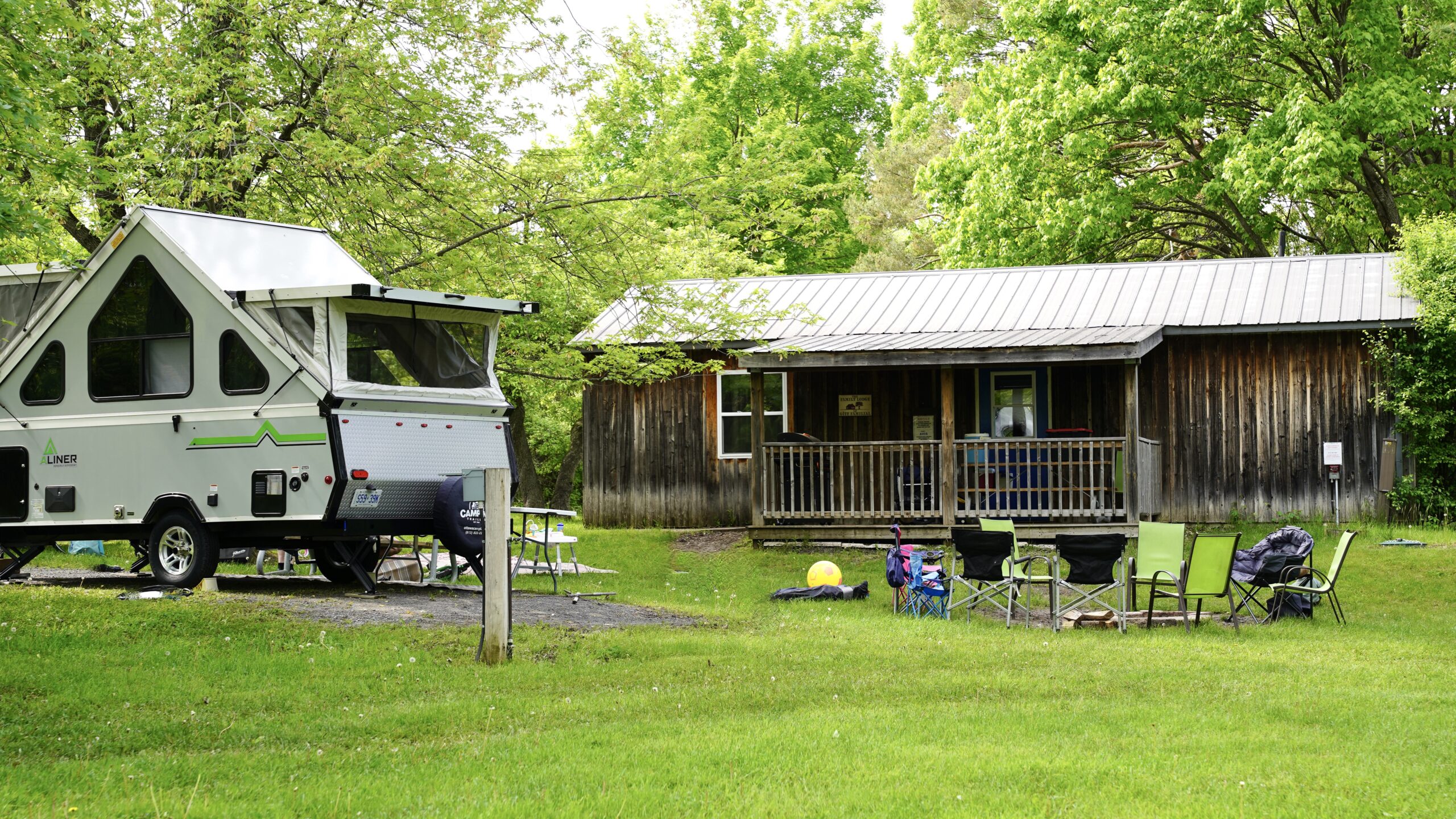 Large rustic cabin with rv site.